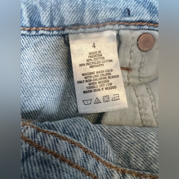 Aeropostale High Waisted High Rise Blue Denim Jean Skirt - Picture 7 of 11